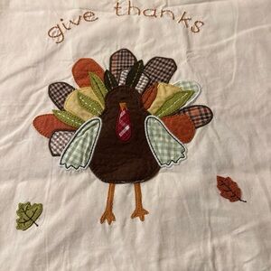 POTTERY BARN KIDS TURKEY THANKSGIVING TABLE RUNNER